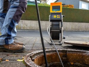 main line repairing, clogged rains